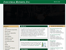 Tablet Screenshot of industrialreports.com